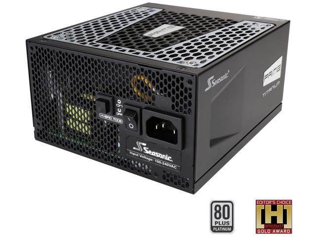 Seasonic Flagship PRIME TITANIUM 750 SSR-750TD Active PFC 80 PLUS Titanium 750W ATX 12V 135mm Fluid Dynamic Bearing Fan Super Quiet Power Supply