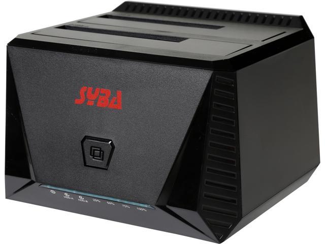 SYBA USB 3.0 UASP Dual Bay Hard Drive Docking Station with Duplicator Support SY-ENC50071