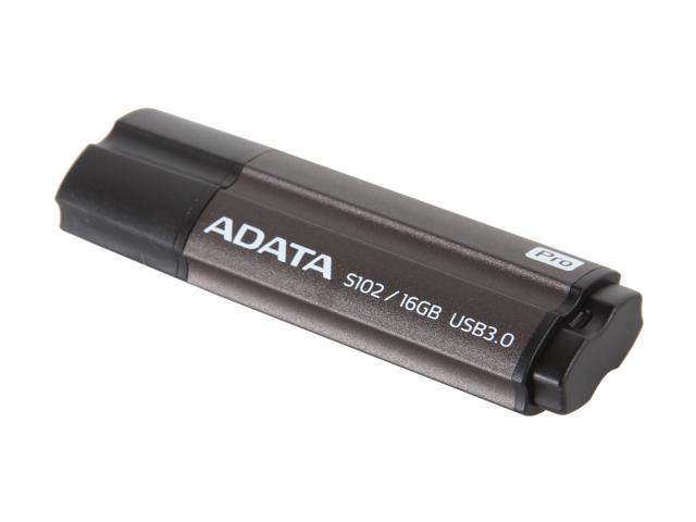 ADATA S102 Pro 16GB Advanced USB 3.0 Flash Drive (Gray) Model AS102P-16G-RGY