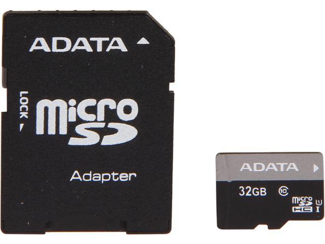 ADATA Premier 32GB microSDHC/SDXC UHS-I U1 Memory Card with One Adapter (AUSDH32GUICL10-RA1)