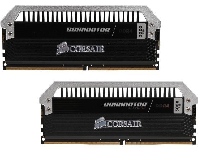 CORSAIR Dominator Platinum 32GB (2 x 16GB) DDR4 3000 (PC4 24000) Desktop Memory Model CMD32GX4M2B3000C15