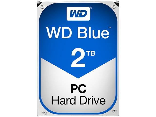 WD Blue 2TB Desktop Hard Disk Drive - 5400 RPM SATA 6Gb/s 64MB Cache 3.5 Inch - WD20EZRZ