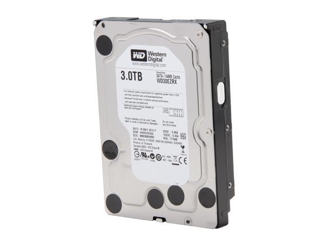 Refurbished: WD Green WD30EZRX 3TB IntelliPower 64MB Cache SATA 6.0Gb/s 3.5 inch Internal Hard Drive