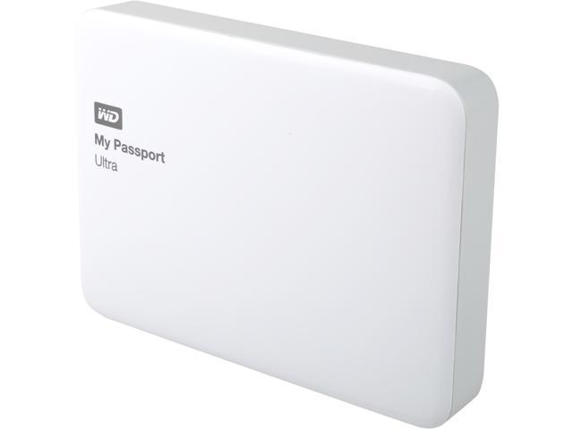 WD 2TB White My Passport Ultra Portable External Hard Drive - USB 3.0 - WDBBKD0020BWT-NESN