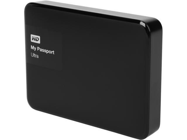 WD 3TB Black My Passport Ultra Portable External Hard Drive - USB 3.0 - WDBBKD0030BBK-NESN