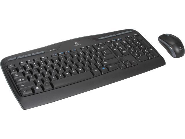 Logitech MK320 2.4GHz Wireless Keyboard and Mouse Combo - Black