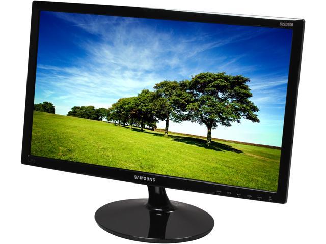 SAMSUNG SD300 Series S22D300NY Black High Glossy 21.5 inch 5ms (GTG) Widescreen LED Backlight LCD Monitor TN Panel 200 cd/m2 DCR Mega Infinity (600:1)