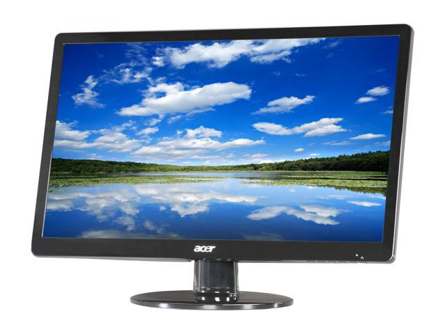 Acer S220HQLAbd Black 21.5 inch 5ms LED Backlight Widescreen LCD Monitor 250 cd/m2 ACM 100,000,000:1 (1000:1)