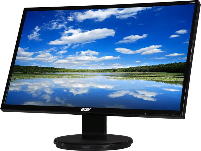 Acer K272HUL C Black 27 inch 1ms HDMI Widescreen LED Backlight LCD Monitor 350 cd/m2 ACM 100,000,000:1 (1000:1) Built-in Speakers