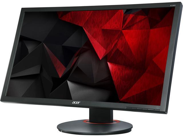 Acer XF240H Black 24 inch 1ms AMD FreeSync 1920 x 1080 Full HD Widescreen Monitor 144 HZ Refresh Rate TN Panel with Built-in Speakers HDMI DisplayPort