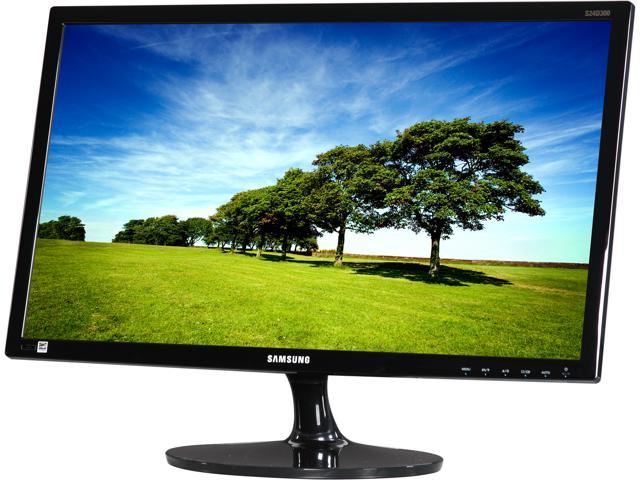 SAMSUNG S24D300H Black 24 inch 2ms HDMI Widescreen LED Backlight LCD Monitor 250 cd/m2 DCR Mega Infinity (700:1)