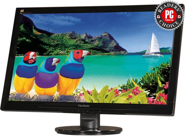 ViewSonic VA2446M-LED Black 23.6 inch 5ms Widescreen LED Backlight LCD Monitor 300 cd/m2 1,000:1 Built-in Speakers