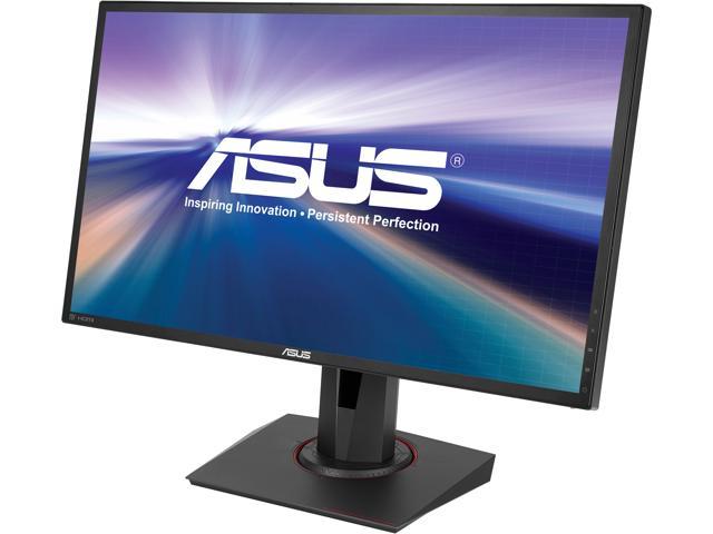 ASUS MG248Q Black 24 inch TN Widescreen LCD/LED Monitor, 144Hz 1ms(GTG) Adaptive-Sync technology, Pivot & Height Adjustment, Built-in Speakers, VESA wall-mountable, 6 Modes Game Visual