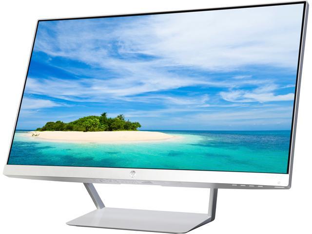 HP Pavilion 27xw-h Silver White 27 inch IPS 8ms Ultra-Wide Frameless LCD/LED Monitor with Amazing Viewing Angles and Open WEDGE Stand