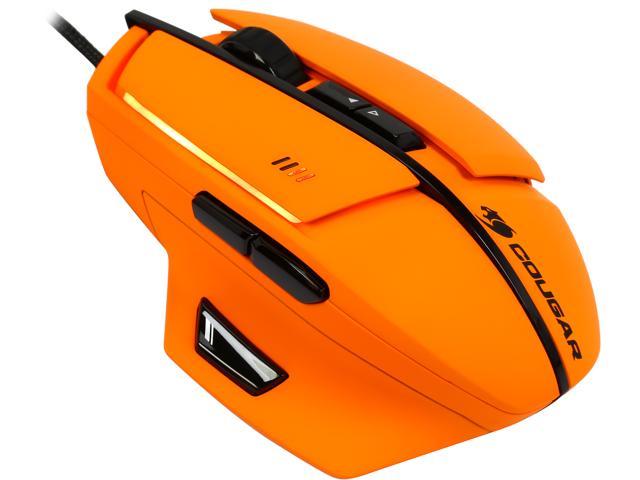 Cougar 600M Orange MOC600O 8200 dpi 16.8 Million Colors Gold Plated USB Laser Performance Gaming Mouse, 32bit ARM Processor 512KB On-Board Memory & UIX Interface System