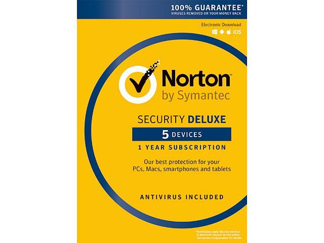 Symantec Norton Security with Antivirus Deluxe - 5 Devices