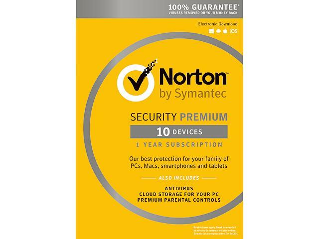 Symantec Norton Security with Antivirus Premium - 10 Devices