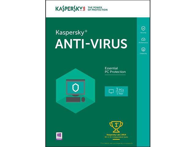 Kaspersky Anti-Virus 2016 - 3 PCs (Key Card)