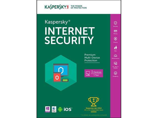 Kaspersky Internet Security 2016 - Key Card - 3 PCs