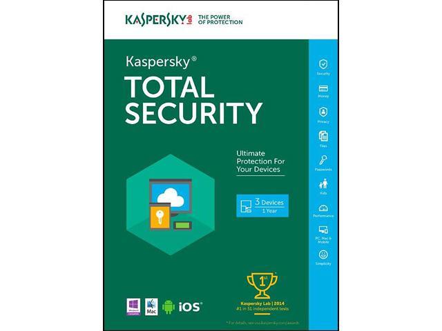 Kaspersky Total Security 2016 - 3 PCs (Key Card)