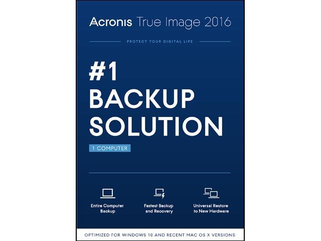 Acronis True Image 2016 - 1 PC (DVD Case) 