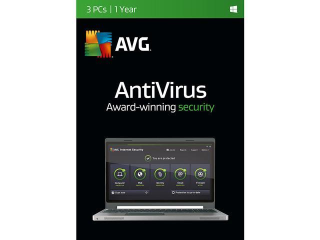 AVG AntiVirus 2016 - 3 PCs / 1 Year 