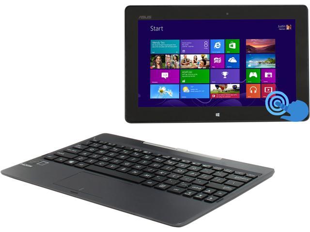 Refurbished: ASUS Transformer Book T100TA 10.1 inch MultiTouch 2-in-1 Notebook / Tablet with Intel Bay Trail-T Quad Core Z3740 1.33Ghz (1.86Ghz Burst), 2GB Memory, 32GB eMMC Drive, Detachable Keyboard, Windows 8.1