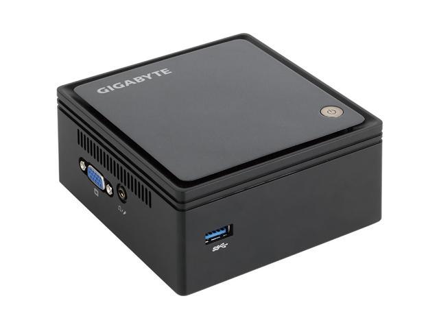 GIGABYTE GB-BXBT-1900 (Rev. 1.0) 1 x 204Pin SO-DIMM Intel HD Graphics Black Mini / Booksize Barebone System