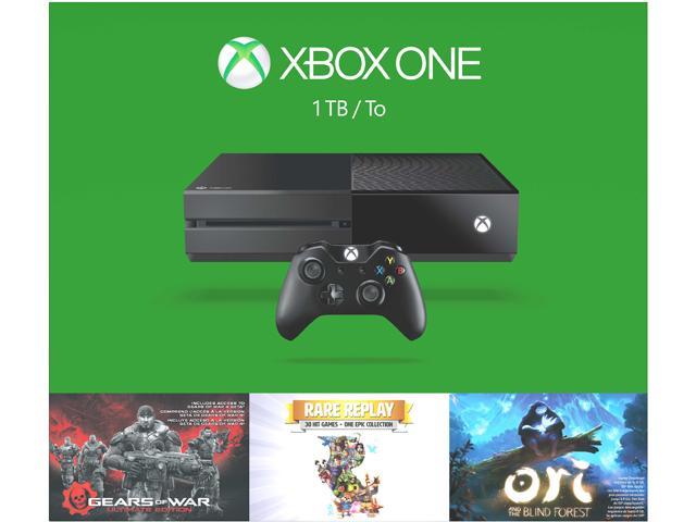 Xbox One 1TB Triple Game (Gears of War: Ultimate Edition + Rare Replay + Ori and the Blind Forest) Console Bundle 