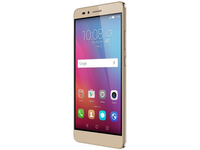 Honor 5X - Metal body, Fingerprint sensor, 5.5 Inch, 1080p FHD Display, 4G LTE, Unlocked GSM Smartphone - USA Warranty - 16 GB Gold