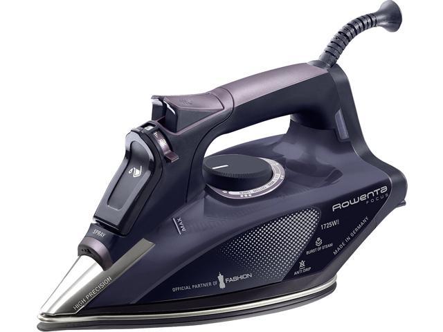 Rowenta DW5197 Focus Steam Iron with 400-Hole Stainless Steel Soleplate, 1725-Watt, Purple