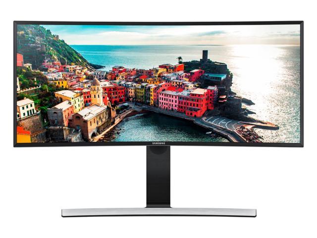 Samsung S34E790C Glossy Black 34 inch Curved WQHD Cinema Wide 4ms (GTG) HDMI LED Backlight LCD Monitor w/ Dual Speakers, Height Adjustable