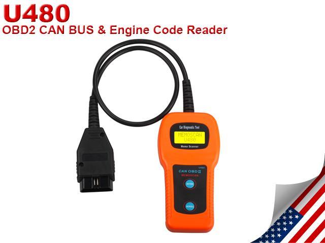 Vgate U480 CAN OBDII Car Diagnostic Tool Memo Scanner Engine Fault Code Reader