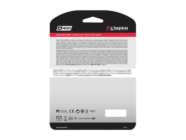 Kingston A400 2.5" 480GB SATA III TLC Internal Solid State Drive (SSD) SA400S37/