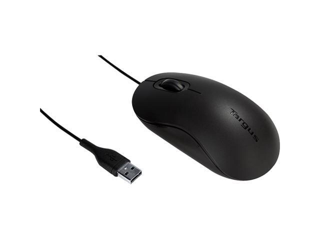 Targus AMU81USZ Black 3 Buttons 1 x Wheel USB Wired Optical 1000 dpi Mouse