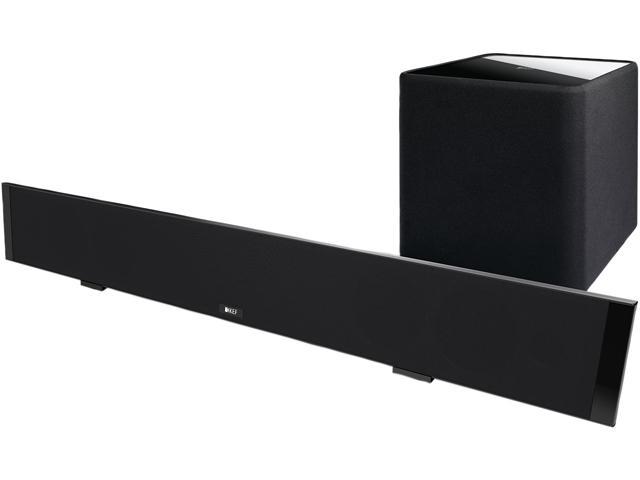 KEF V720W Digital TV Soundbar System with Wireless Subwoofer - Black