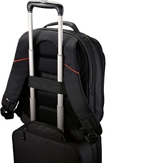 backpack with suitcase strap