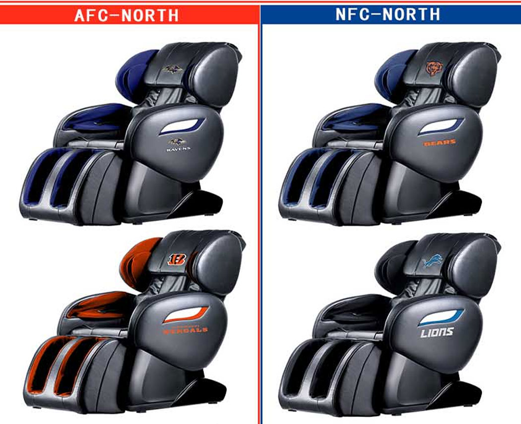 Nfl Seattle Seahawks Electric Full Body Shiatsu Massage Chair Foot