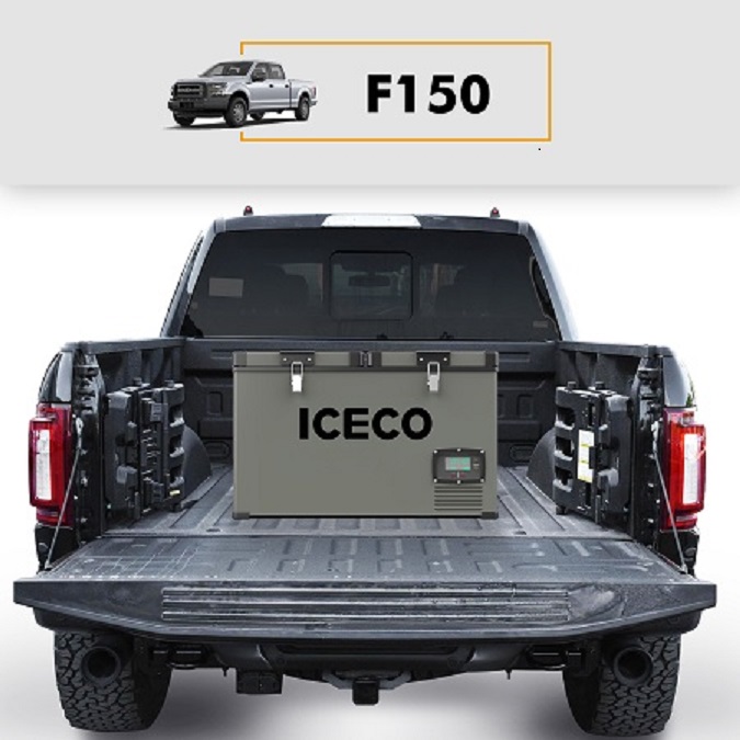ICECO VL60 Portable Refrigerator, Dual Zone Freezer Fridge, 12v Cooler, Platinum