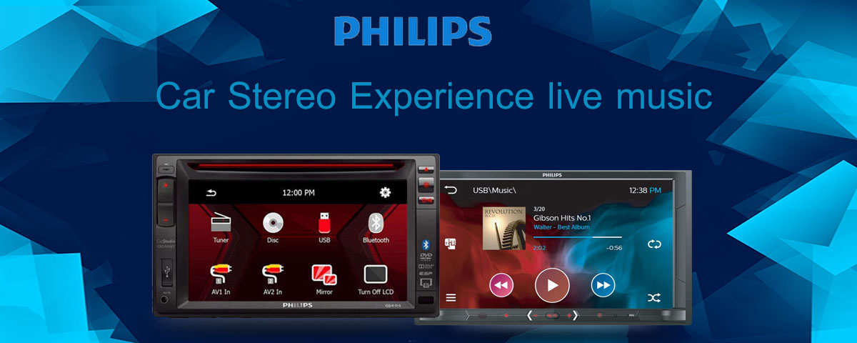 Philips Car audio video system CED1500BT 2 Din 7