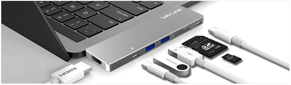 Wavlink Aluminum Thunderbolt 3 USB-C HUB/Dock