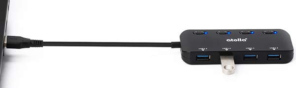 4 Port USB 3.0 Ultra Slim Data Hub (1103)