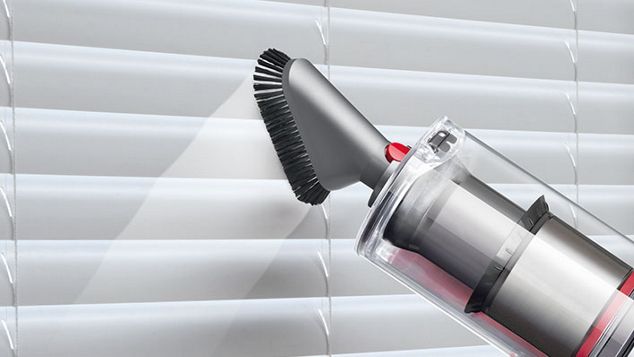Soft dusting brush cleaning window shutters