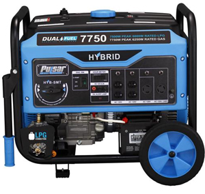 Pulsar PG7750B Dual Fuel Generator with Switch & Go Technology