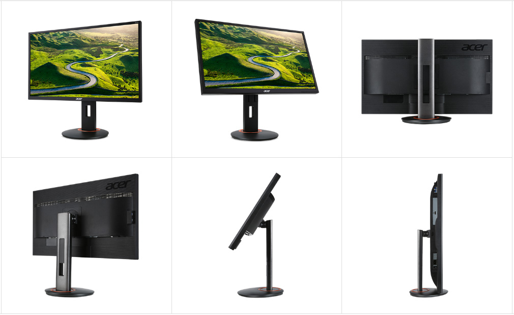 ensidigt specifikation lektier Acer XF270HU Cbmiiprzx 27" 2560 x 1440 WQHD 1ms GTG 144Hz 2x HDMI,  DisplayPort AMD FreeSync Built-in Speakers LED Backlit Gaming Monitor -  Newegg.com
