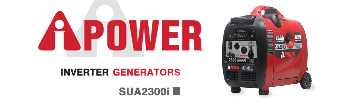 A-iPower Ultra-Quite Inverter Generator with Mobility Kit SUA2300I 