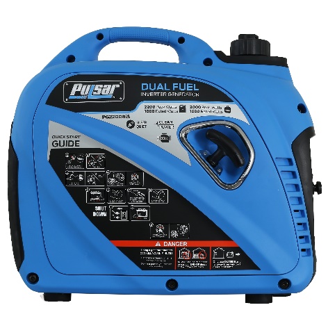 Pulsar 2,200W Portable Dual Fuel Quiet Inverter Generator with USB Outlet, PG2200BiS