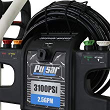 Pulsar 3,100 PSI 2.5 GPM Gas-Powered Pressure Washer with 5 Quick Connect Nozzles & On-Board Detergent Tank, W31H19