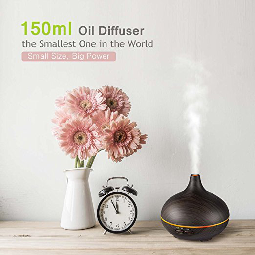 VicTsing 150ml Mini Aroma Essential Oil Diffuser with 20 10ml Essential oils A-B003