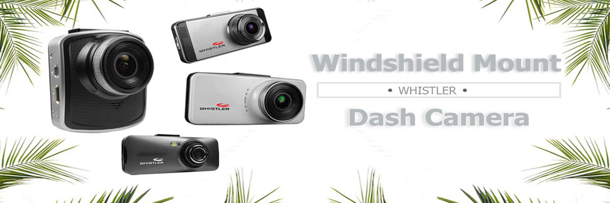 Whistler Automotive DVR: Windshield Mount Dash Camera with LCD Monitor